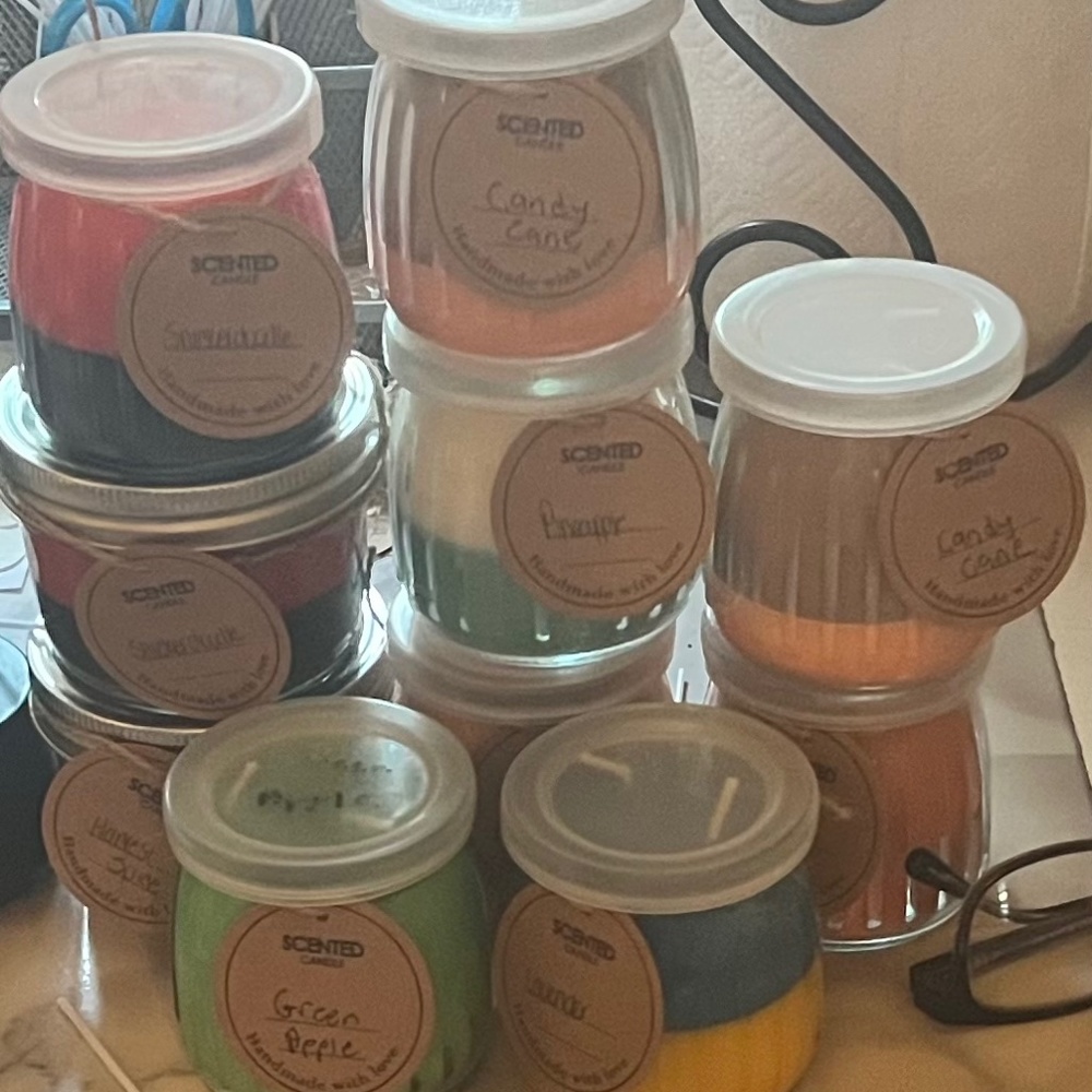 Homemade candles